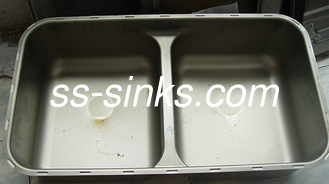 Fregadero doble de una pieza del cuenco de los SS del molde del fregadero de cocina ISO9001