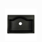 Fregadero negro compuesto del cortijo del cuarzo de 550 grados con el grifo 2
