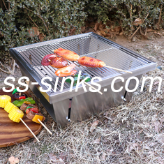 El cocinar al aire libre de la cocina del equipo de la BARBACOA de la parrilla portátil del carbón de leña del OEM
