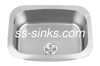 18G Gauge Submont Cuenca de cocina de acero inoxidable de 9 pulgadas de profundidad Cuenco único y tablero de drenaje incluido
