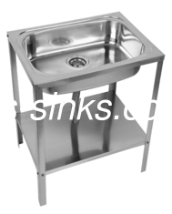 Montaje superior de estacionamiento de fregadero de acero inoxidable con acabado cepillado altura 75 cm