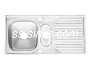 Dimensiones de la taza 30 x 17 pulgadas del delantal de acero inoxidable del fregadero de la cocina de acero anticorrosión