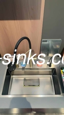 Cuenca de cocina de acero inoxidable con accesorios