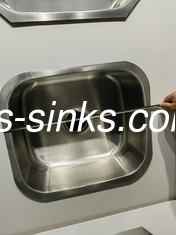 escovado ss201 pequeño mono-plato de acero inoxidable suba de la cocina