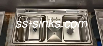 Topmount Cuenca de cocina doble tazón para el rendimiento y fácil instalación