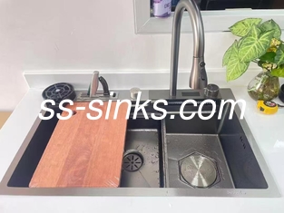 Nano acabado del delantal del fregadero de la cocina de acero inoxidable Alta resistencia al calor y durabilidad