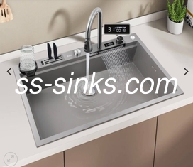 Profundidad de la taza 21cm del delantal del fregadero de acero inoxidable del lavabo de 3.5 pulgadas