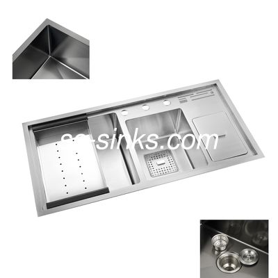 Fregadero de cocina hecho a mano con escurridor La solución definitiva para el filtro de desagüe de piso de baño