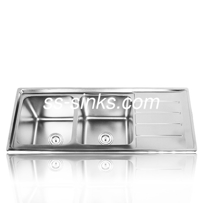 Dimensiones de la taza 30 x 17 pulgadas del delantal de acero inoxidable del fregadero de la cocina de acero anticorrosión