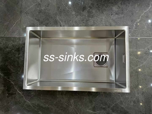 serie 304 de montaje doble, cuenco único, cuenco profundo, lavamanos de cocina hechos a mano