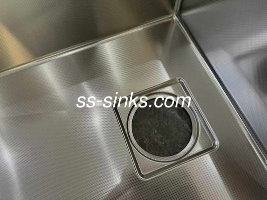 serie 304 de montaje doble, cuenco único, cuenco profundo, lavamanos de cocina hechos a mano