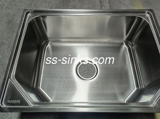 Monte superior de acero inoxidable de hexágono grande mono recipiente fregadero por encima del mostrador