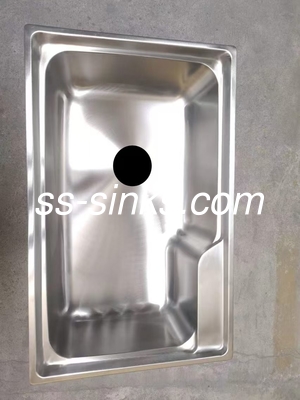 OEM Topmount Lavadero de cocina con ubicación de drenaje trasero y cuencas dobles en tamaño OEM