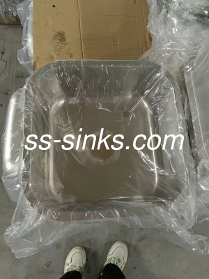 41*41cm Cuadrado de acero inoxidable de una sola taza Sink Submount