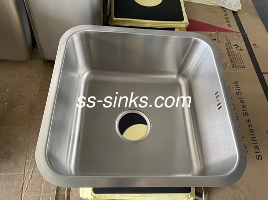 40 * 40cm Cuadrado Single Bowl Submount El fregadero fácil de instalar para el gabinete