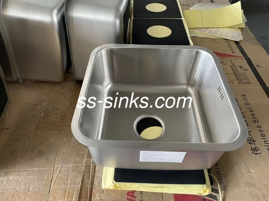 40 * 40cm Cuadrado Single Bowl Submount El fregadero fácil de instalar para el gabinete