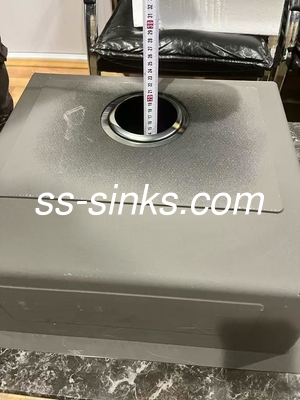 Cubo de acero inoxidable de tamaño cuadrado personalizado con acabado dorado