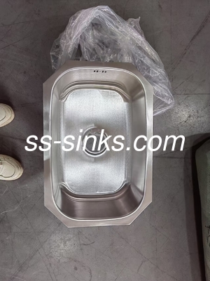 SUS304 Cubo de baño de acero inoxidable de grado de cocina de loft con drenaje resistente a la corrosión