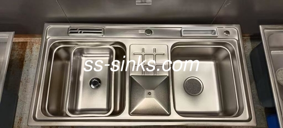 Topmount Cuenca de cocina doble tazón para el rendimiento y fácil instalación