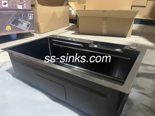 Cuadro cepillado Single Bowl Undermount Lavadero con superficie lisa y fácil de limpiar