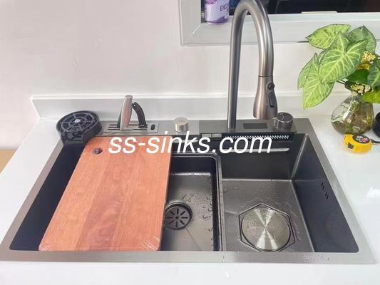 Nano acabado del delantal del fregadero de la cocina de acero inoxidable Alta resistencia al calor y durabilidad
