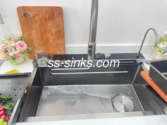 Nano acabado del delantal del fregadero de la cocina de acero inoxidable Alta resistencia al calor y durabilidad