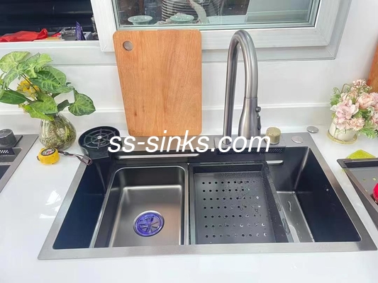 Nano acabado del delantal del fregadero de la cocina de acero inoxidable Alta resistencia al calor y durabilidad
