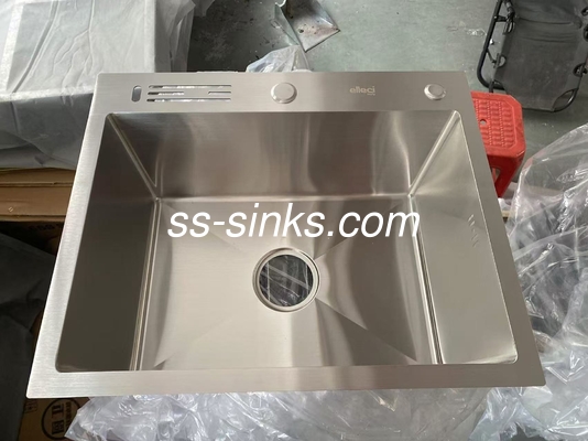 K-20000 Lavadero de cocina de montaje superior con 1 orificio del grifo y profundidad de tazón de 21 cm