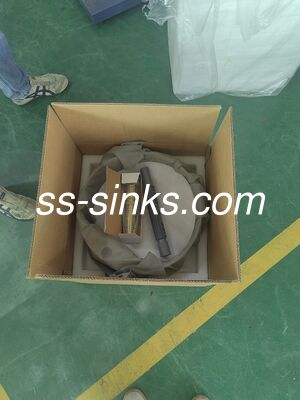 OEM Color 3mm acero inoxidable 304 Cuenca redonda para el baño con grifo