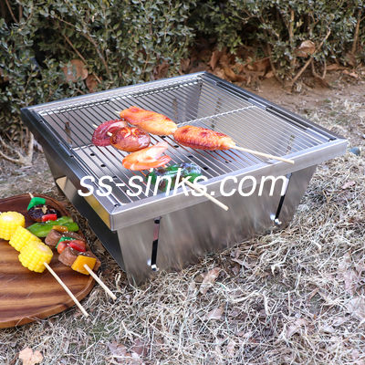 El cocinar al aire libre de la cocina del equipo de la BARBACOA de la parrilla portátil del carbón de leña del OEM