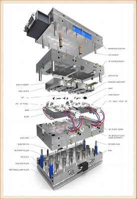 Molde material de acero de la fundición a presión del molde del fregadero de cocina del CNC del cad