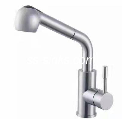 El grifo de acero inoxidable 1.8GPM caliente y frío tira hacia abajo el grifo de la cocina