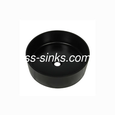 cuarzo negro Undermount de 410m m alrededor del solo fregadero de cocina del cuenco con Splashback