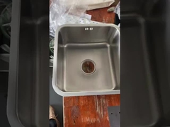 40 * 40cm Cuadrado Single Bowl Submount El fregadero fácil de instalar para el gabinete