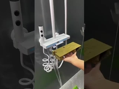 Hotel Baño Inoxidable Ducha de lluvia Conjunto de Espejo Negro Polido