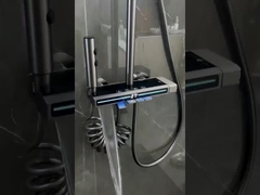 OEM Black Brushed Nickel Acero inoxidable Conjunto de ducha montado en la pared